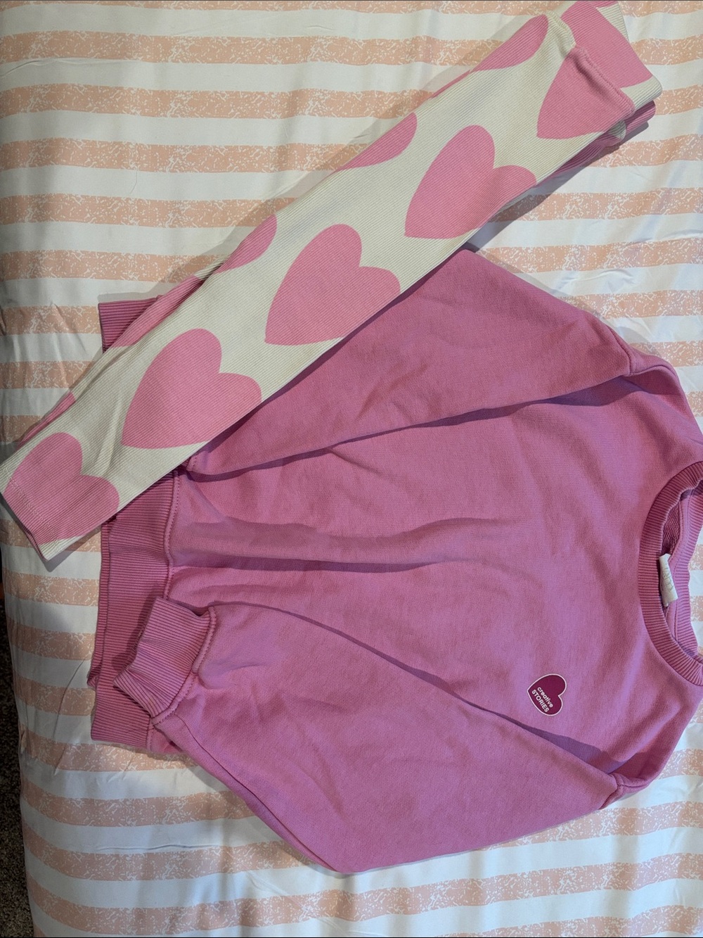Zara Pink Heart Kids Matching Set
